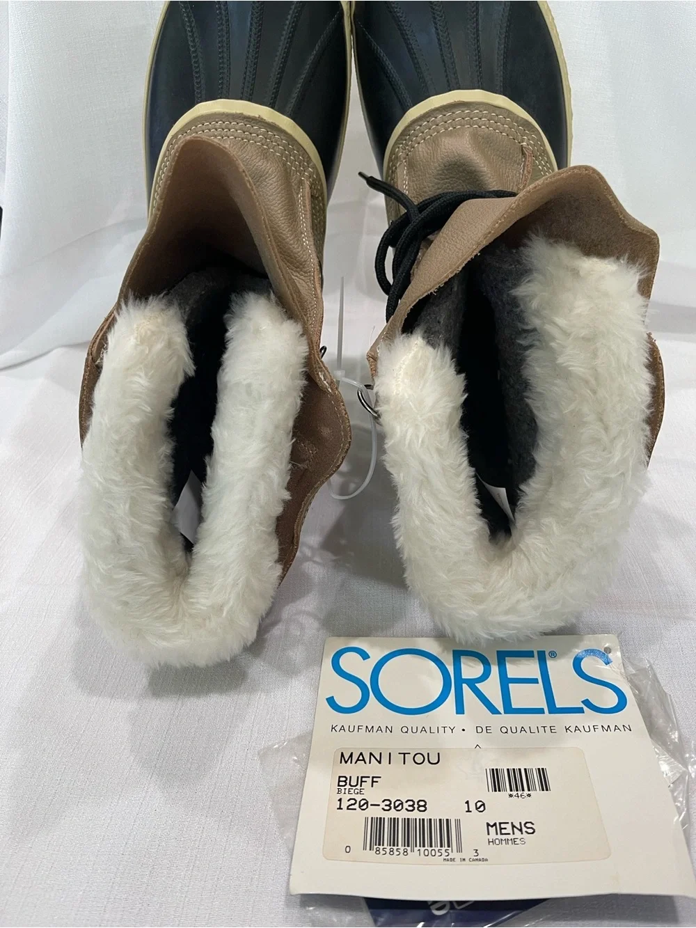 Vintage Men’s Sorel Manitou KAUFMAN QUALITY Snow Boots Made in Canada. S10 NWT